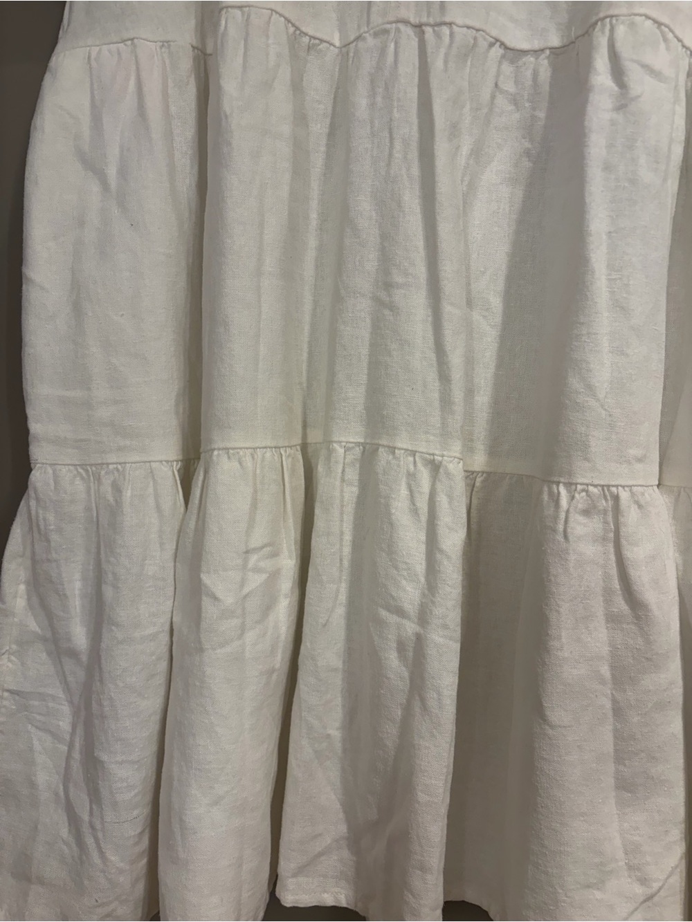 Universal Thread White V-Neck Tiered Mini Dress - Picture 4 of 7